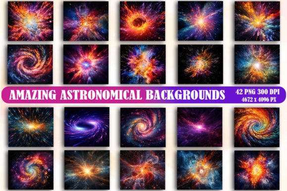 Amazing Astronomical Backgrounds: Your Cosmic Design Toolkit