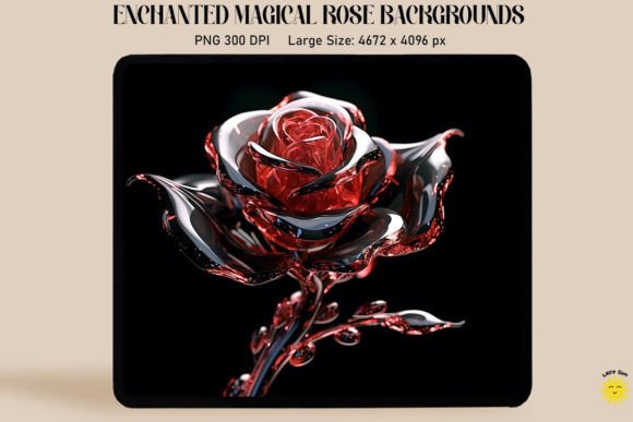 Beautiful Crystal Rose Backgrounds: Digital Enchantment