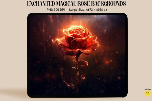 Beautiful Red Rose Glowing Backgrounds