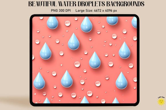 Capturing Nature's Detail: Using 3D Rain Drops on Pastel Backgrounds