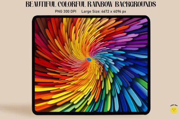 Colorful Rainbow Burst Backgrounds: Elevate Your Visuals Instantly