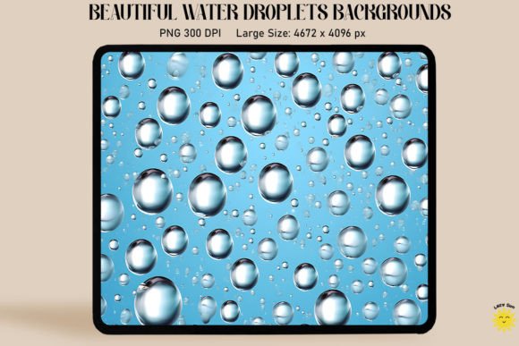 Drops of Water Pattern Backgrounds: A Versatile Digital Asset