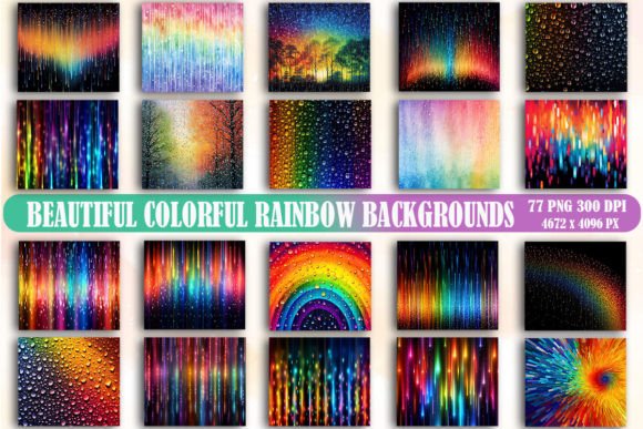 Elevate Your Brand with Vibrant Rainbow Backgrounds