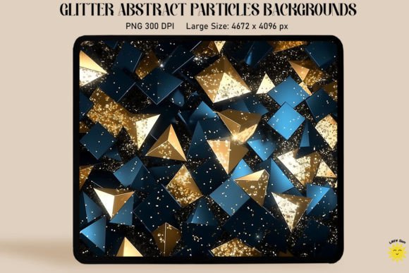 Elevate Your Design Projects with Abstract Glitter Particles