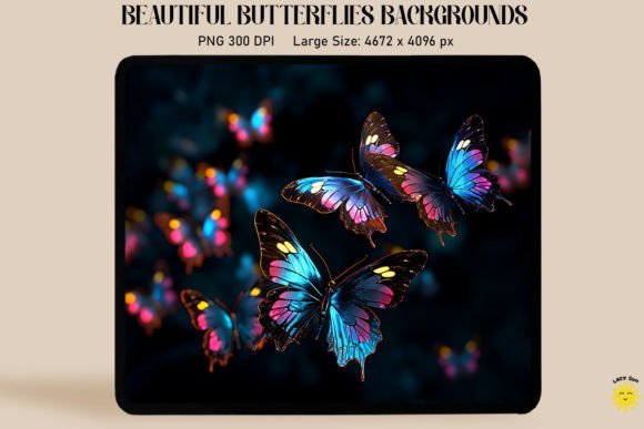 Enchanting Butterfly Art on Dark Backdrops