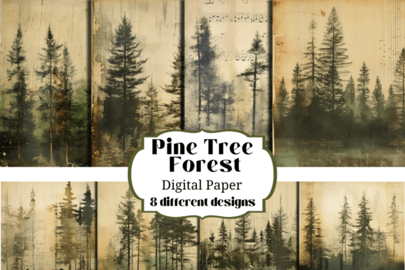 Explore Vintage Pine Forest Backgrounds for Timeless Design