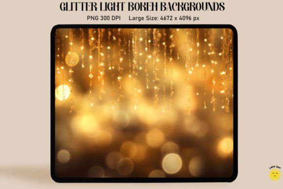Golden Glitter Light Bokeh Backgrounds: A Designer's Sparkling Asset