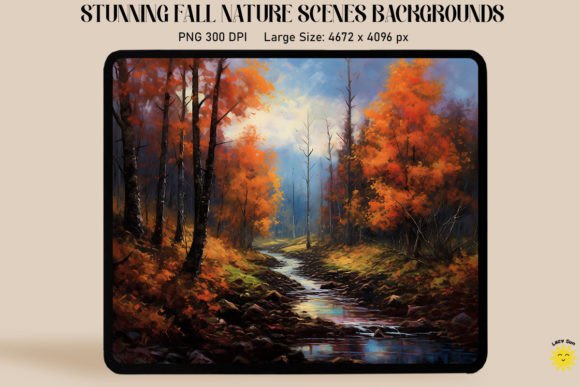 Serene Autumn Landscape Backgrounds: Elevate Your Creative Projects