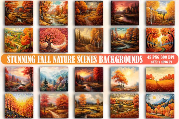 Transform Your Projects with Stunning Fall Nature Scenes Backgrounds