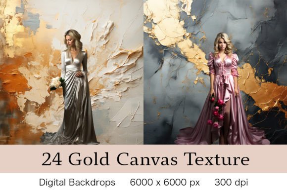 Transforming Visuals with 24 Gold Canvas Texture Backgrounds