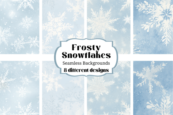 Unlock Winter Magic with Frosty Snowfakes Seamless Backgrounds