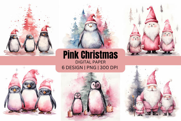Unwrap the Charm of Pink Christmas Themed Backgrounds