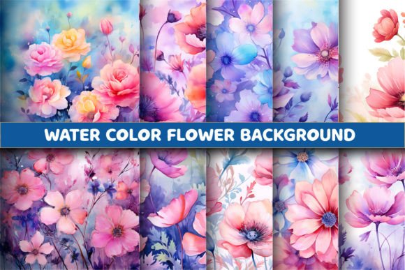 Water Color Flowers Backgrounds Papers: A Designer's Guide