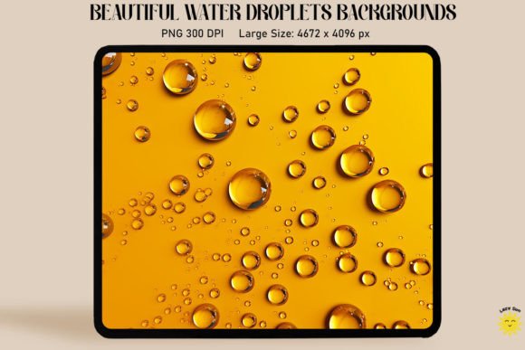Water Drops on Yellow Backgrounds: A Fresh Take on Visual Clarity